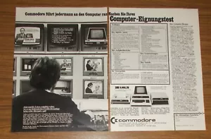 Pubblicità rara COMMODORE CBM 3032 computer da tavolo 1979 - Foto 1 di 1