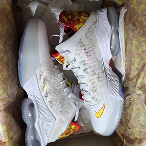 Nike LeBron 19 Low Magic Fruity Pebbles James Men Basketball DQ8344-100 USED - Picture 1 of 7