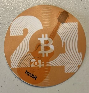 Bitcoin Sticker 2024 Nashville 3” Bitcoin Conference Orange - Picture 1 of 5