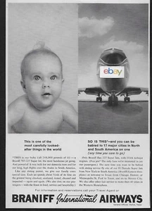 Braniff International 1963 707-227 Super Jets & Baby sorgfältig gepflegt Anzeige - Bild 1 von 1