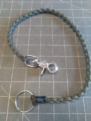 Cartera CADENA PARACORD VERDE OLIVALight Fuerte Gruesa Motociclista Cartera Llave POR PUNTADA Foto 1 de 3