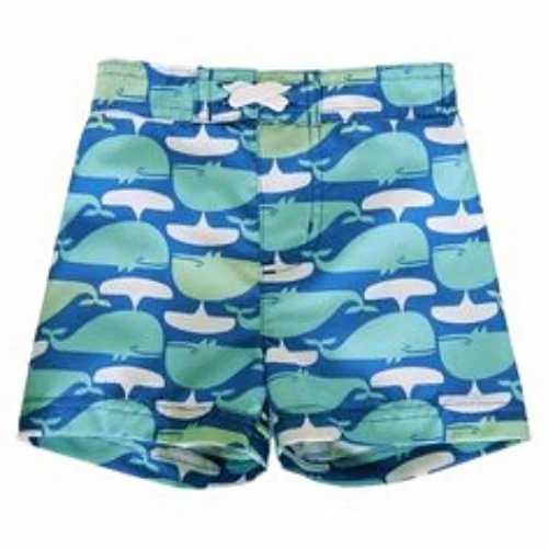 Circo Whale Swim Trunks Blue Turquoise and White Size 3-6 Months - Image 1 of 1