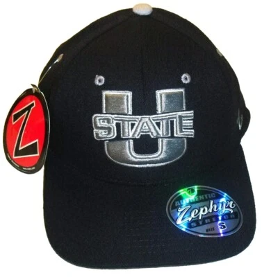 Utah State Aggies Mens Zephyr Stretch Fit hat cap sz. Small New Ncaa - Image 1 of 4