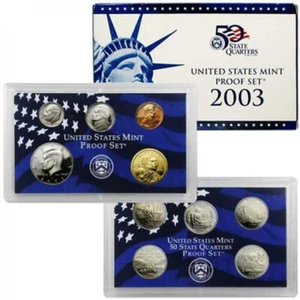 2003-S PROOF Set in original U.S. Mint Box ( 10 Coin) Set + COA - Picture 1 of 1