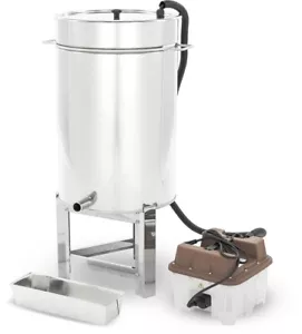 LYSON Dampfwachsschmelzer 70L mit Dampfgenerator 230V und Ständer aus Edelstahl - Bild 1 von 5