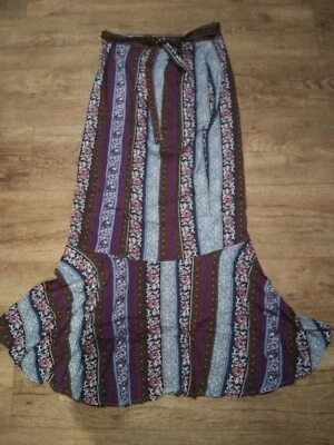 Foremode Wrap Around Boho Small Skirt multi-color - Image 1 of 4