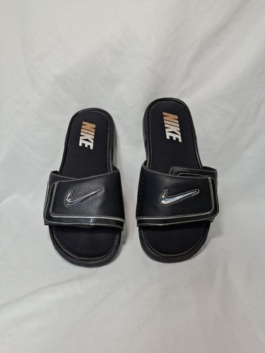 Nike Comfort Slide 2 Sandalo Uomo Taglia 9 Nero 415205 002n Metallizzato 