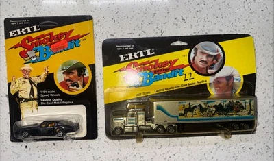 1980 Ertl Die-cast 1/64 Smokey and the Bandit II Truck And Trans-Am Unpunched - Image 1 of 4
