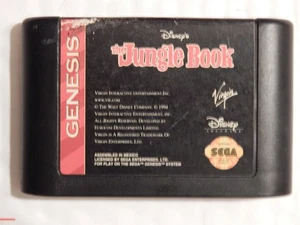 Videojuego Sega Genesis 16 bits vintage probado Disney The Jungle Book - Imagen 1 de 1