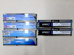 12 GB (6x 2GB) DDR3-1600 Desktop Memory Modules (Kingston/Corsair) - Picture 1 of 1