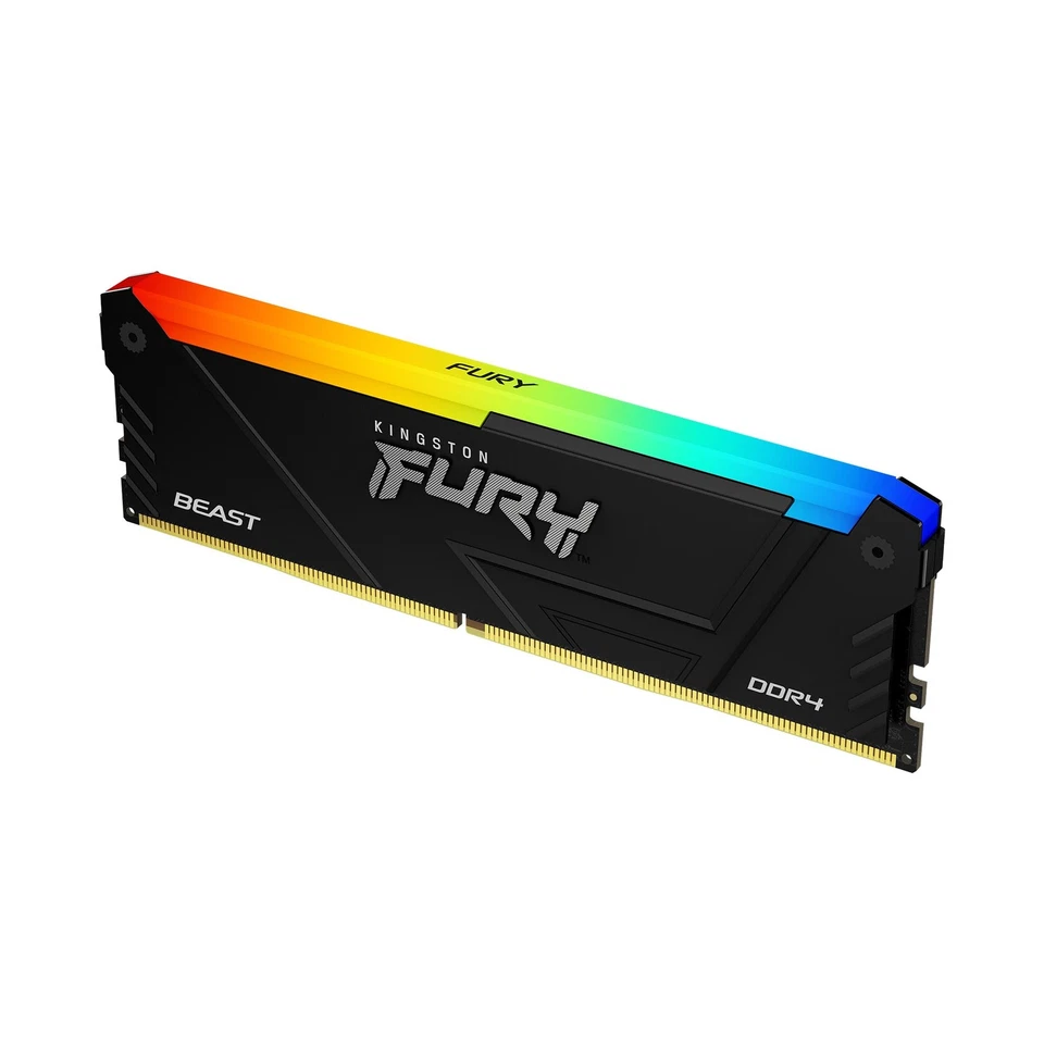 2 Modules Kingston FURY Beast 8GB DDR4 3600MHz CL17 Desktop RAM KF436C17BB2A/8