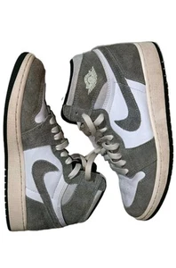 Nike Air Jordan 1 Retro OG Youth 6 Y / Womens 7.5 Washed Black Shoes FD1437-051 - Picture 1 of 15