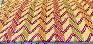 Colorful Yellow Pink LEMON CITRUS SPIROGRAPHIX by Benartex Cotton Fab 1 yd x 43" - Picture 1 of 2