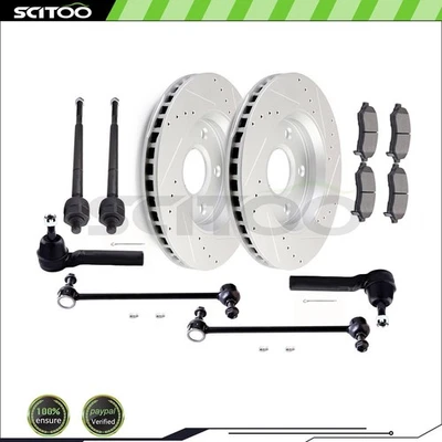 Barra estabilizadora de extremo de varilla de amarre con pastilla de rotor de freno para Chrysler Town & Country 2008-2016 Foto 1 de 4