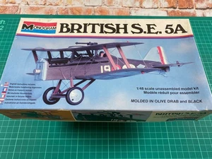 Monogram 1/48 5205 British S.E. 5A  Bi Plane Model Kit (2) - Picture 1 of 9