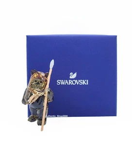 New 100% SWAROVSKI Crystals Disney Star Wars Ewok Wicket Figurine Deco 5591309 - Picture 1 of 6