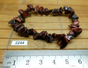 Bracelet baroque chips OEIL DE TAUREAU d'Afrique du Sud qualité A lithotherapie - Picture 1 of 3