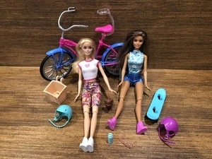 Barbie Muñecas y Juego Exterior Set Bicicleta Perro HJY84 Mattel - Imagen 1 de 9