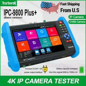 Monitor de cámara IP probador de CCTV RSRTENG 7 pulgadas IPC-9800 Plus 4K CCTV POE WIFI CVBS H.265 - Imagen 1 de 12