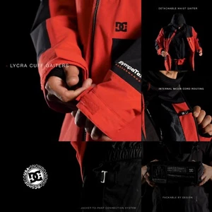 Dc Shoe's Company (XS) Men's Red /Black Jacket, out of stock/ Very Nice!! $349 - Picture 1 of 12