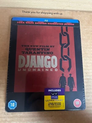 Django Unchained UK Steelbook Blu Ray Quentin Tarantino Zavvi NEW & SEALED - Image 1 of 4
