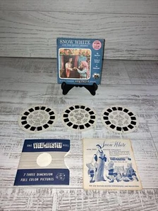 Vintage View-Master Sawyer 1955 B 300 Snow White & the Seven Dwarfs 3 Reels Book - Picture 1 of 10