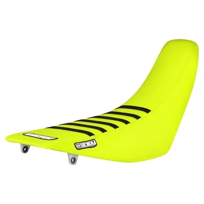 2000-2007 Honda XR 650R Gripper Seat Cover ALL NEON YELLOW / BLACK RIBS #414 - Image 1 of 4
