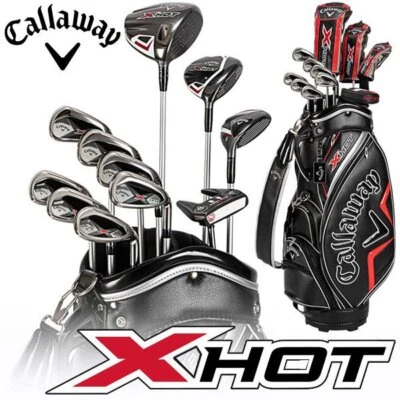 Callaway X HOT Men's Club 11pcs Caddy Back Set 2021 Steel Shaft Flex Stiff NEW - Image 1 of 4