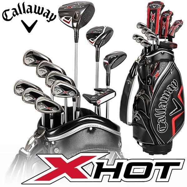 Callaway X HOT Men's Club 11pcs Caddy Back Set 2021 Steel Shaft Flex Stiff NEW - Image 1 of 4