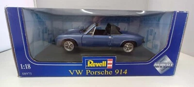 VW Porsche 914/6 Revell 1/18 Blu Metallizzato Blue Usato + Box Rara Very Rare - Immagine 1 di 4
