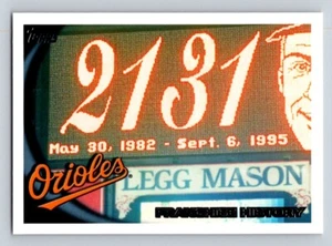 2010 Topps #428 Orioles Franchise Geschichte Baltimore Orioles - Bild 1 von 2