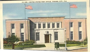 Panama City Florida US Post Office Postcard - Picture 1 of 2