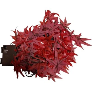 LED-Girlande "Herbstleuchten" 80 LEDs, 200 cm Deko Herbst Girlande Ahornblätter - Bild 1 von 3
