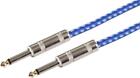 CHORD - 6.35mm (1/4") Male to Male Guitar Lead, 3m Blue/White