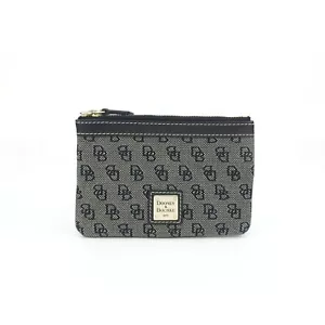 Dooney & Bourke Monogram DB Black Wristlet (no strap) - Picture 1 of 12
