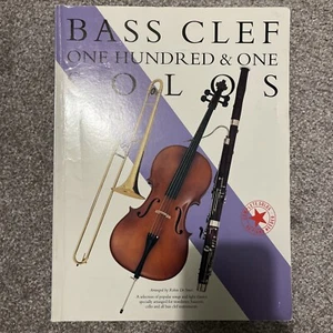Bass Clef Music 101 Solos - Cello, Bassoon, Trombone Etc - Picture 1 of 2