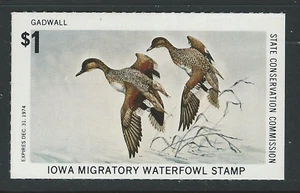 IA3, $1.00 1974 Iowa Gadwalls, Mint Never Hinged - Picture 1 of 1