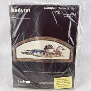 Janlynn WOOD DUCKS Counted Cross Stitch Kit #59-16 Grandmacore 1986 - Picture 1 of 4