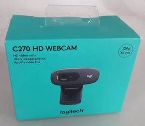 Logitech C270 HD Webcam 720p 30fps NEW *SEALED* - Picture 1 of 3