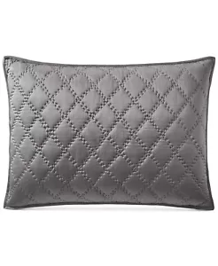 Hotel Collection Cotton Silk Blend Hand Quilted Diamond Pillow Sham - STANDARD - Picture 1 of 3