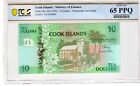 Cook Islands 1992 10 Dollars Certified PCGS Banknote UNC 65  PPQ Pick 8a