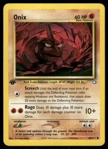Pokemon Tcg Neo Genesis WOTC NM Regular Onix [1st Edition] #69 - Picture 1 of 2
