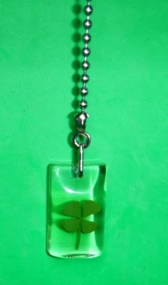 Четыре листа клевер потолочный вентилятор лампа тянуть реальный 4 листа клевер в акриле - Изображение 1 из 3