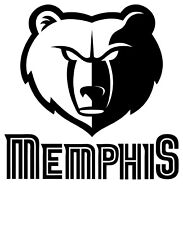 Memphis Grizzlies NBA Decal "Sticker" for Car or Truck or Laptop