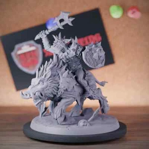 Goblin Warrior Rider Miniature Dungeons and Dragons Mini DnD 5e TTRPG Pathfinder - Picture 1 of 8
