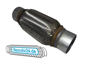 Flexrohr Flexstück flexibles Auspuff interlock 60x100/160 mm mit Anschlussrohr - Bild 1 von 1