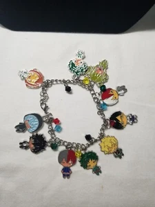 Anime My Bouku No Hero Academia Retro Bracelet Metal Chain Charm Accessories - Picture 1 of 4