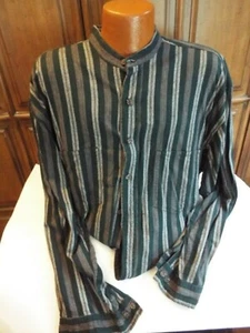 MENS XL SUPPLIER MENSWEAR BUTTON DOWN STRIPED SHIRT - Picture 1 of 3