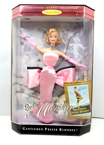 1997 BARBIE MARILYN MONROE DOLL, GENTLEMAN PREFER BLONDES, MATTEL #17451 NIB - Picture 1 of 9