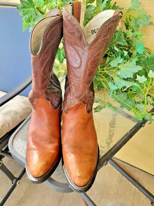 DURANGO Cowboy Boots Men Brown Western 11D USA Vintage Embroidered TR674 A-2 - Picture 1 of 8